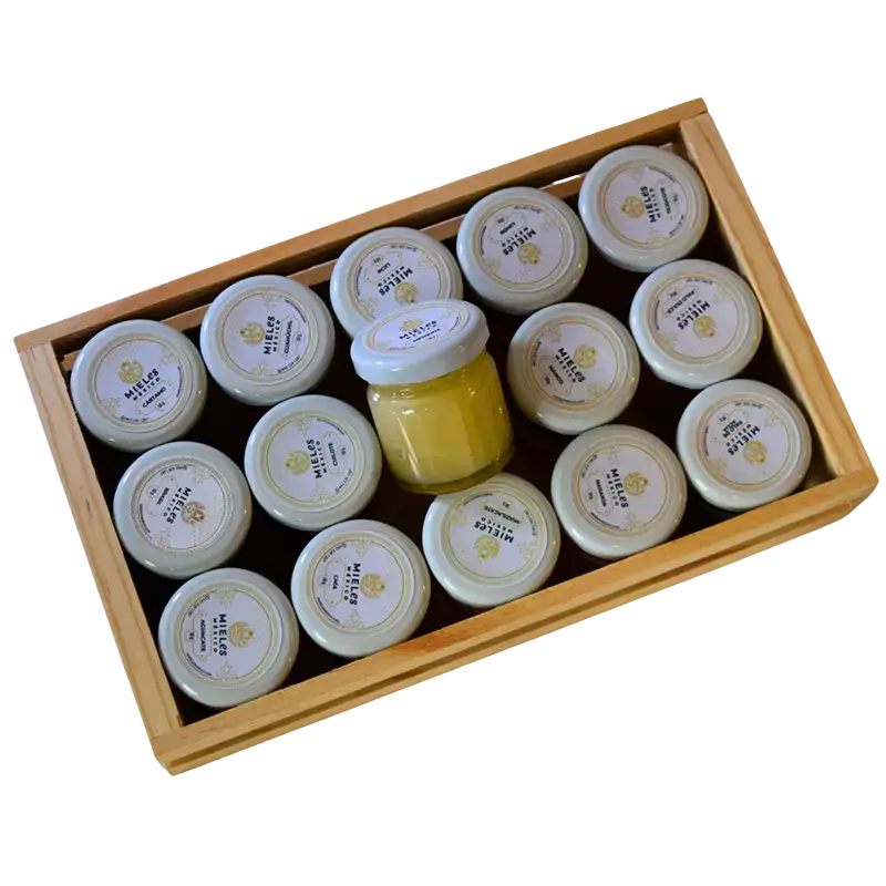 Paquete de miel especial, 15 mieles de abeja 100% pura