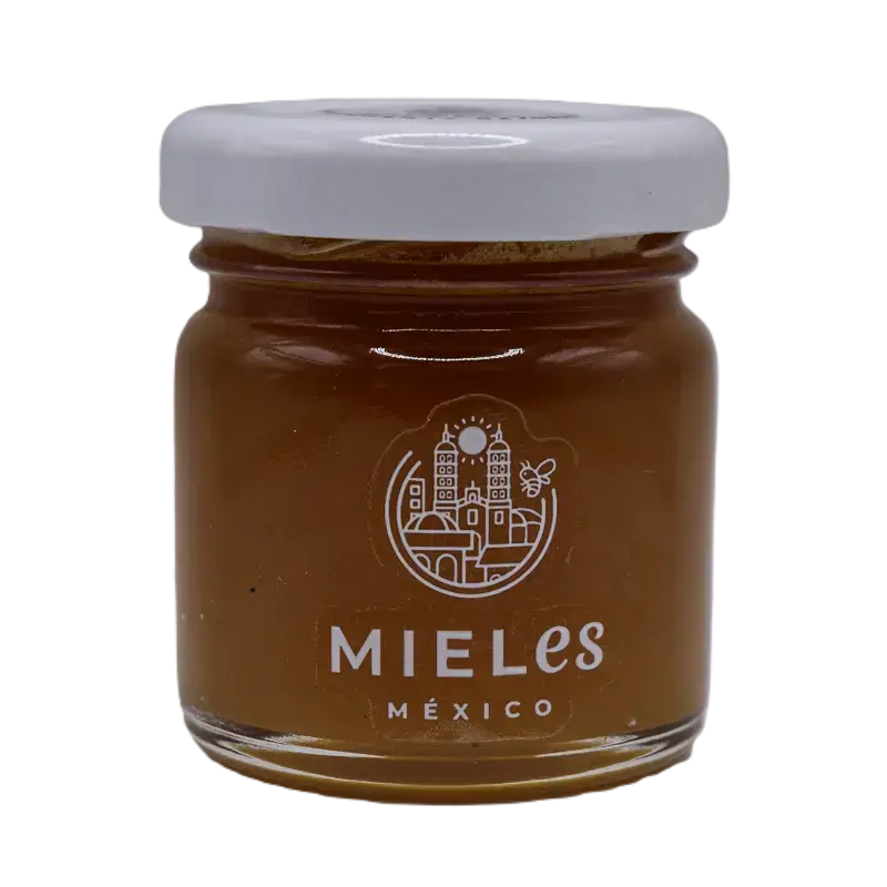 Miel de abeja, cruda, pura y natural de flor de cártamo 50 g