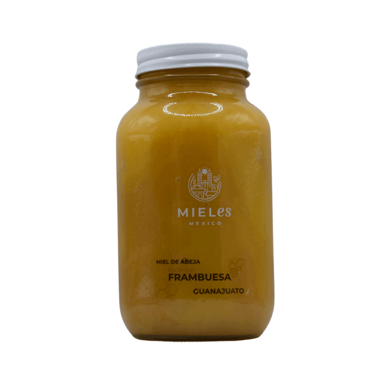 Miel de abeja, cruda, pura y natural de flor de frambuesa 1400 g