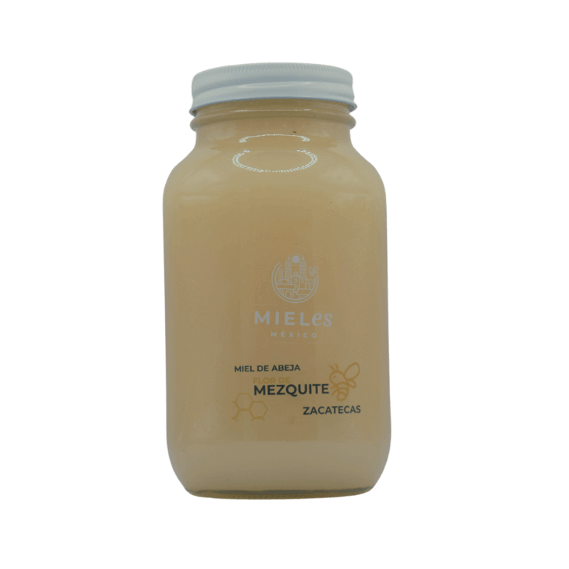 Miel de abeja, cruda, pura y natural de flor de mezquite 1400 g