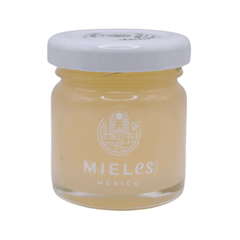 Miel de mezquite, miel de abeja cruda, pura y natural, 50 g