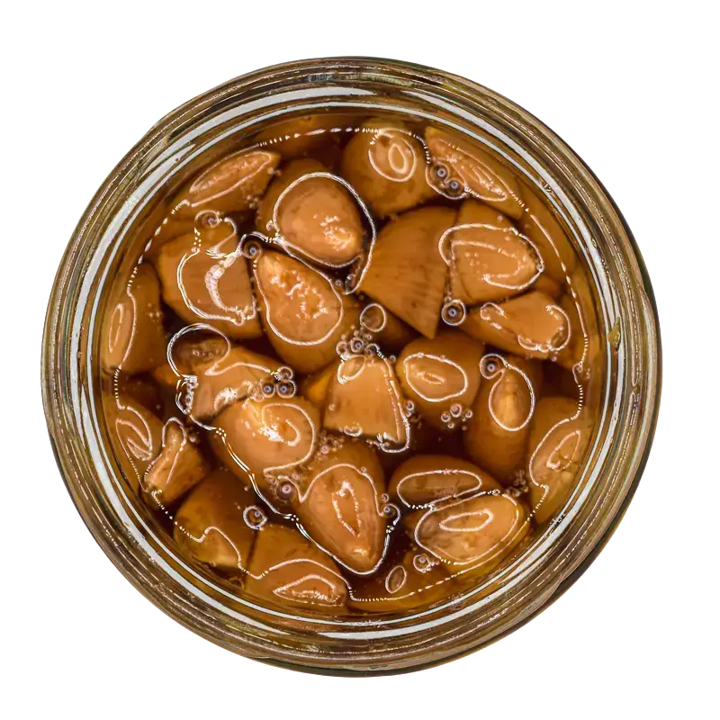Ajos fermentados con miel