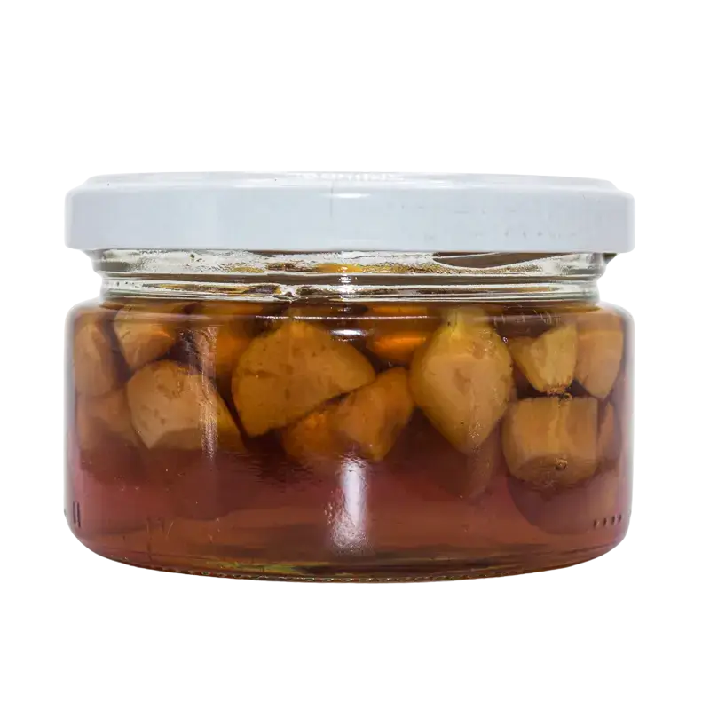 Ajos fermentados con miel de abeja 100% pura