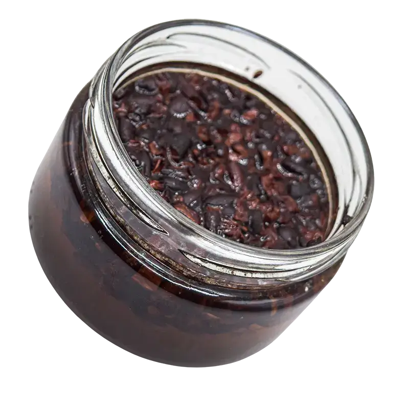 Nibs de cacao con miel de flor de cafetal