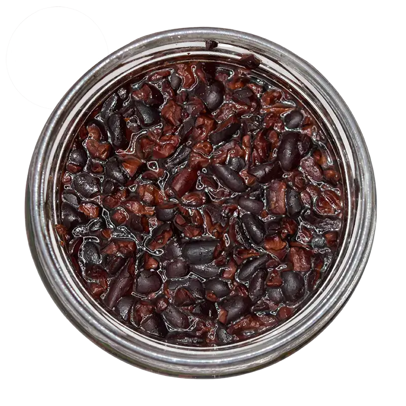 Nibs de cacao con miel de floración de café