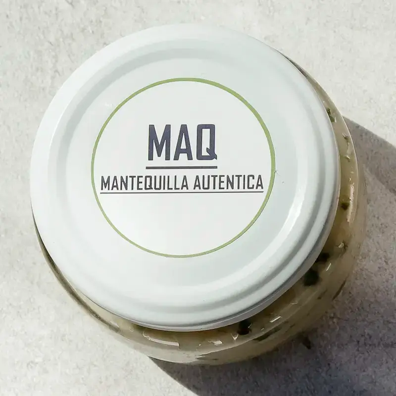 Frasco de mantequilla MAQ con ajo y perejil