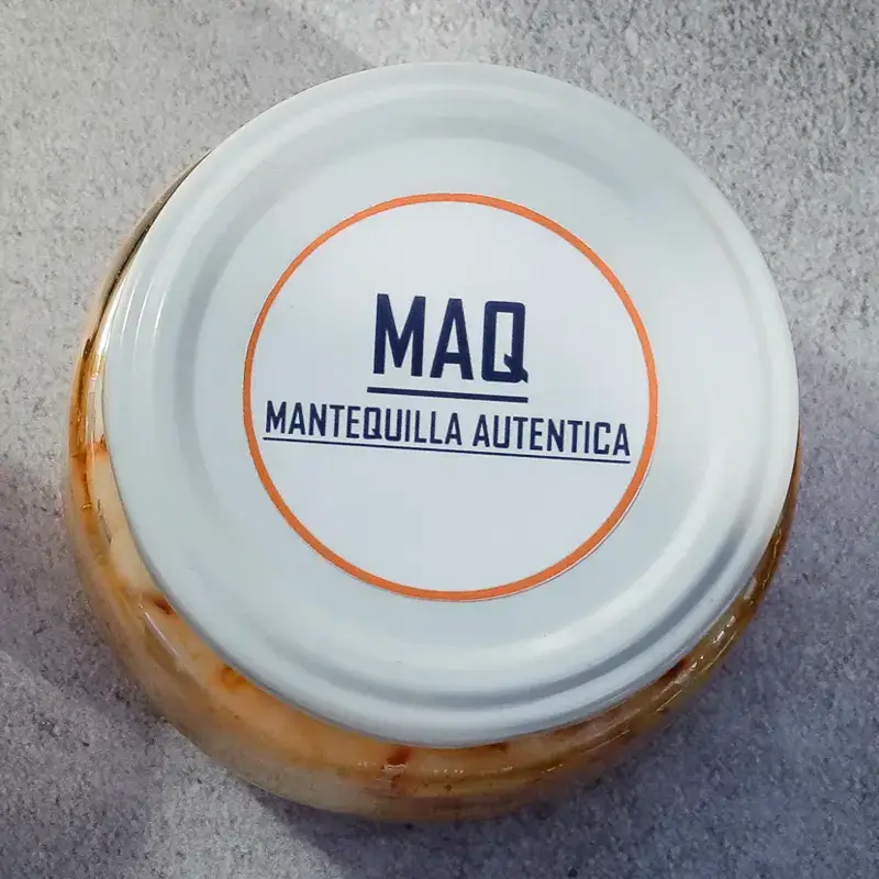 Frasco de mantequilla MAQ con chile de árbol