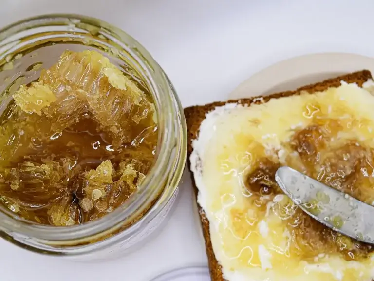 Miel de abeja en panal