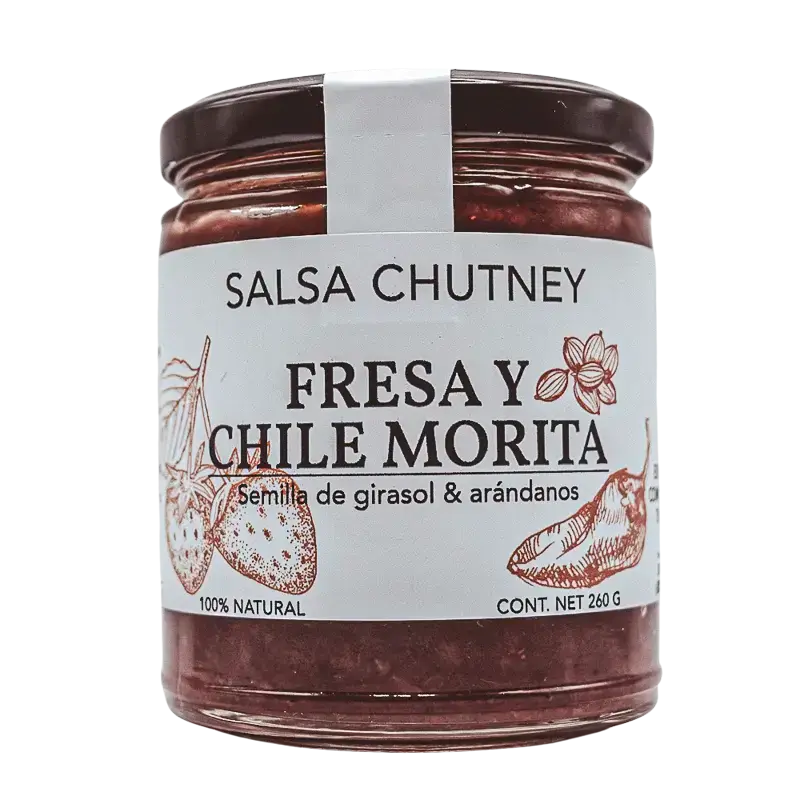 Chutney, Salsa de Fresa y Chile Morita
