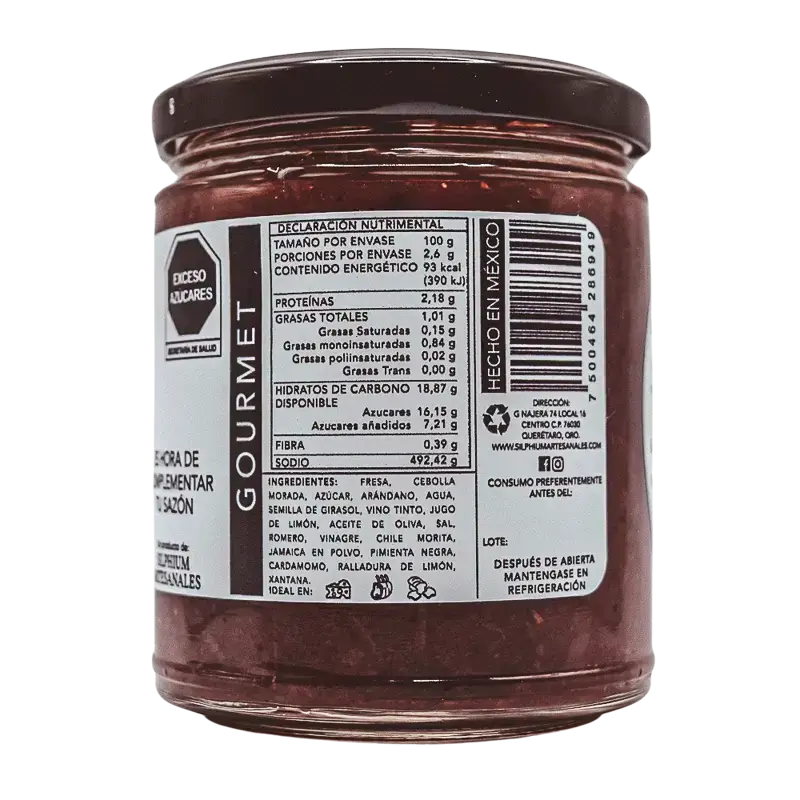 Chutney, Salsa de Fresa y Chile Morita